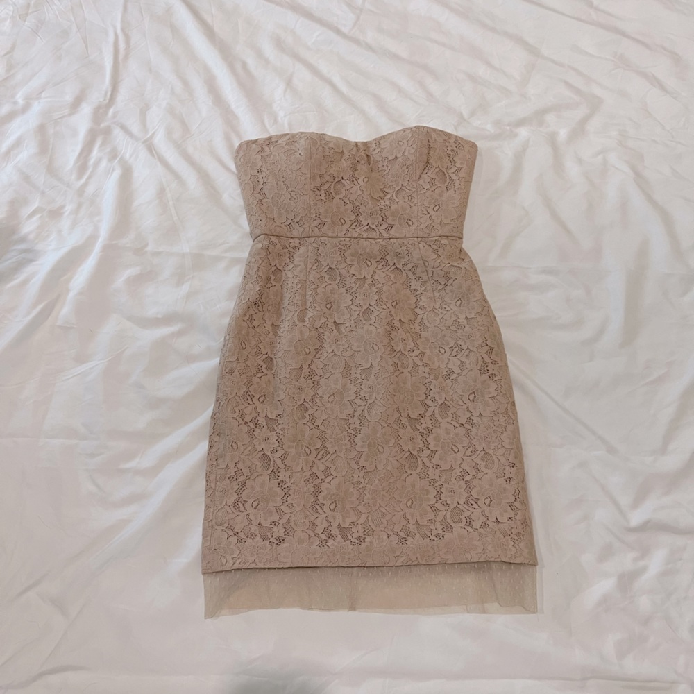 BCBGMAXAZRIA strapless mini dress